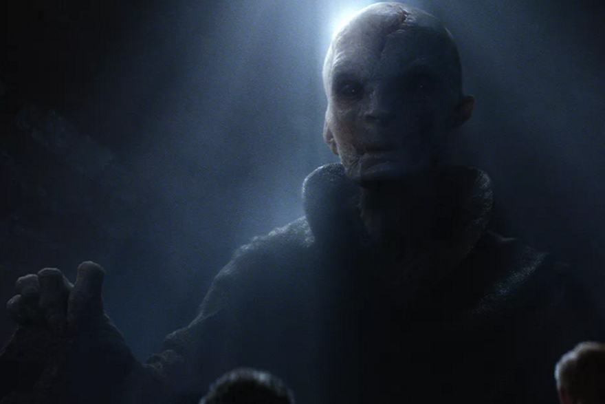 Le Suprême Leader Snoke dans "Star Wars 7"