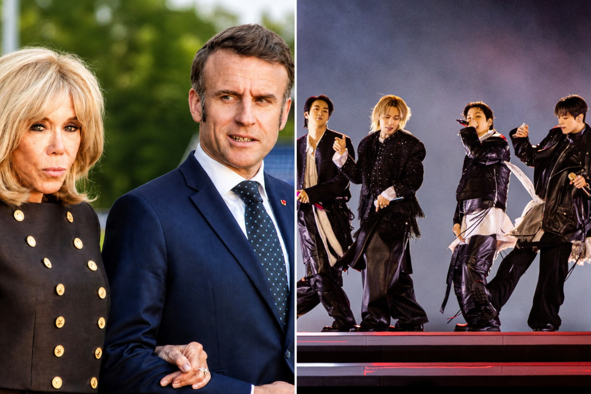 Emmanuel et Brigitte Macron au concert de BTS : leur apparition sur les écrans géants déclenche les cris du Stade de France