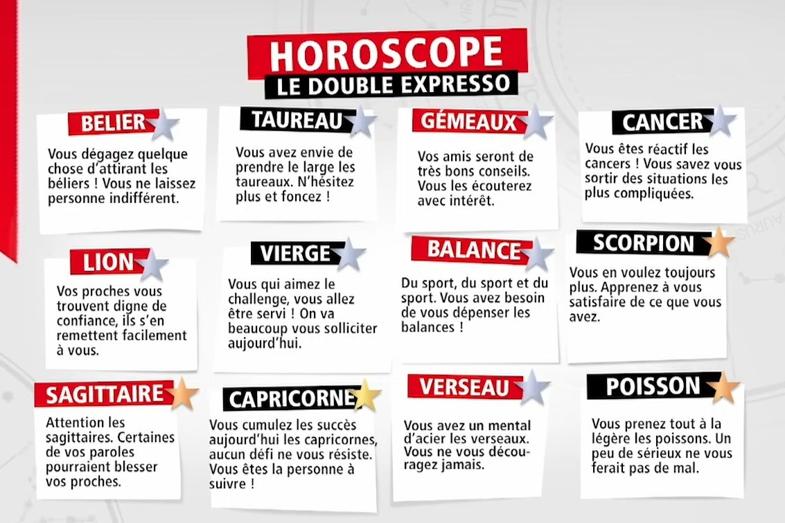 Horoscope Du Jour Rtl2 Double Expresso 9zj9qSkPZ65FMM