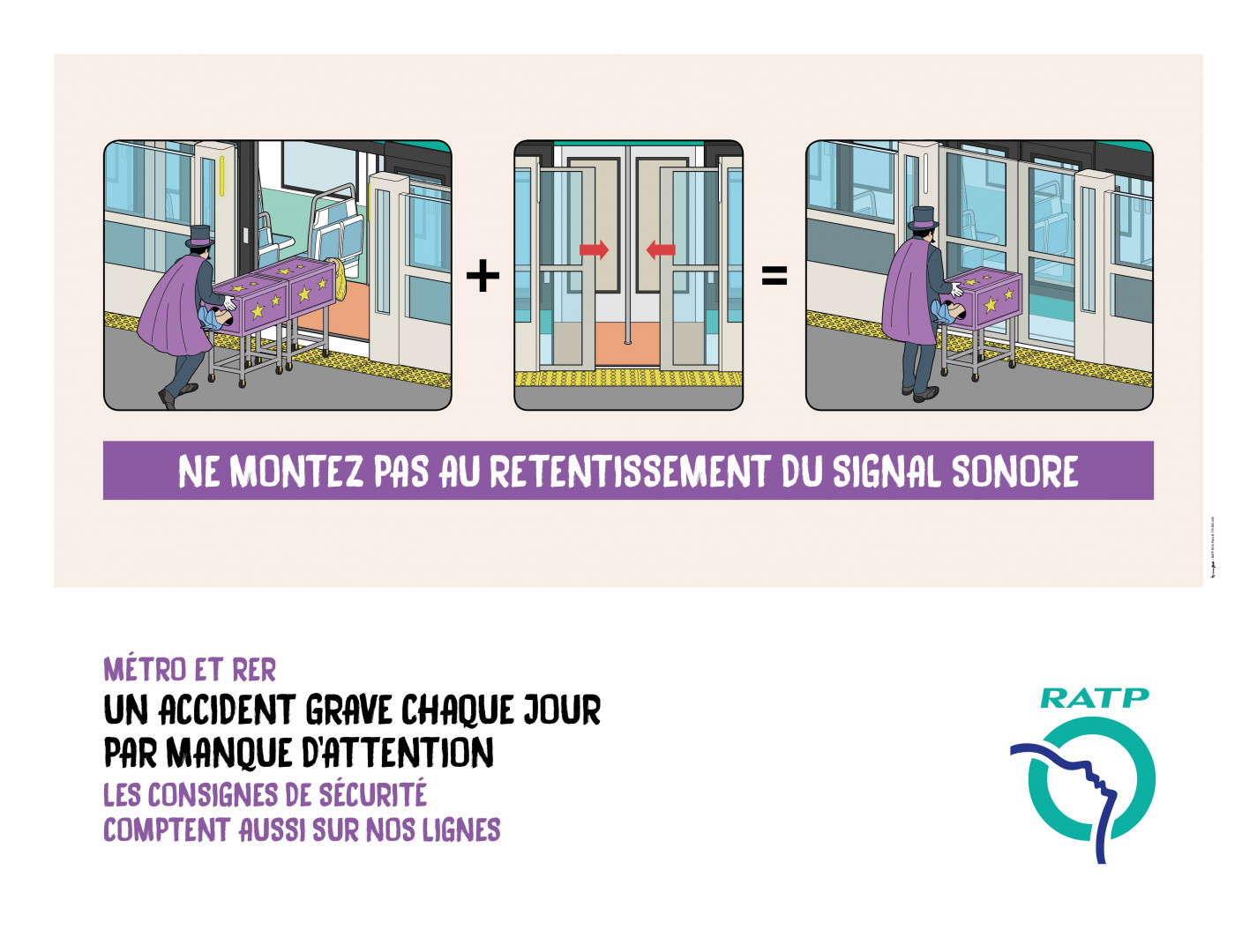 La RATP dévoile une campagne choc contre les accidents graves dans le métro