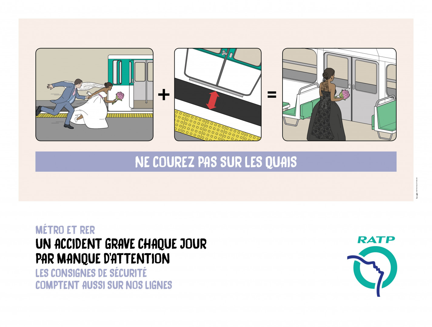 La RATP dévoile une campagne choc contre les accidents graves dans le métro