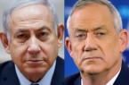 Le Premier ministre Benjamin Netanyahu et Benny Gantz.