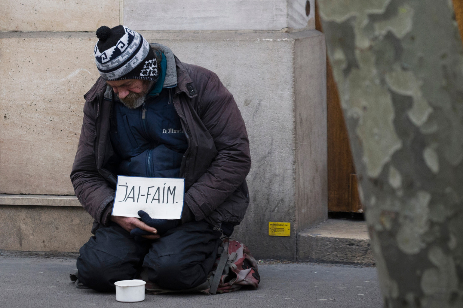 homeless man