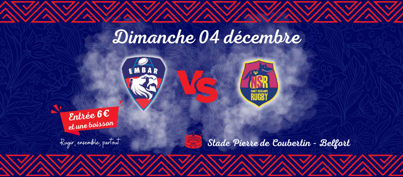 Embar FUN Radio Belfort vous invite au match EMBAR / Nancy Seichamps Rugby