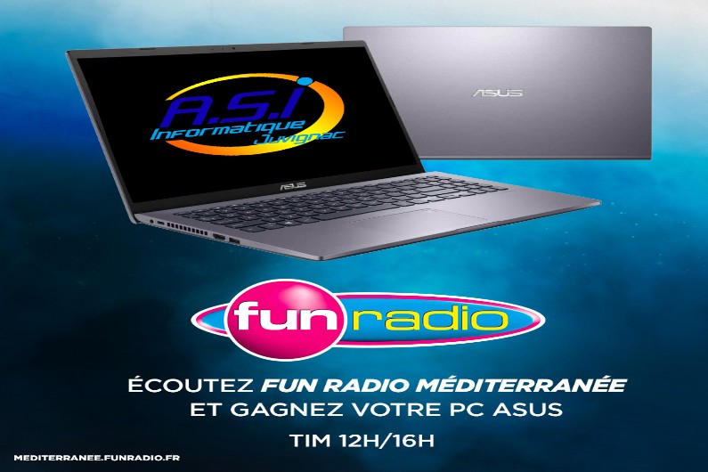 Gagnez votre ordinateur ASUS avec A S I Informatique à Juvignac