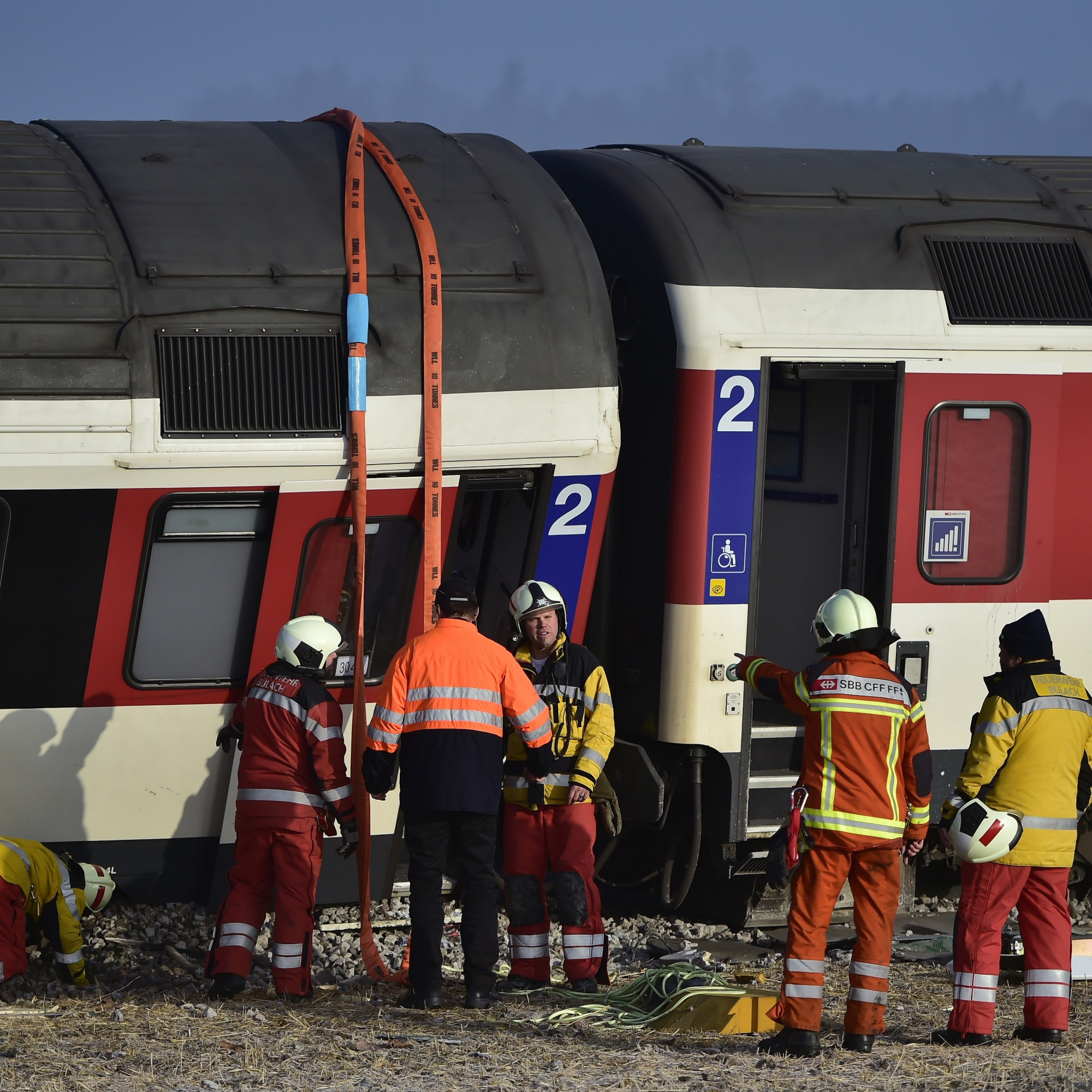 Suisse accident entre deux trains Suisse accident entre deux trains