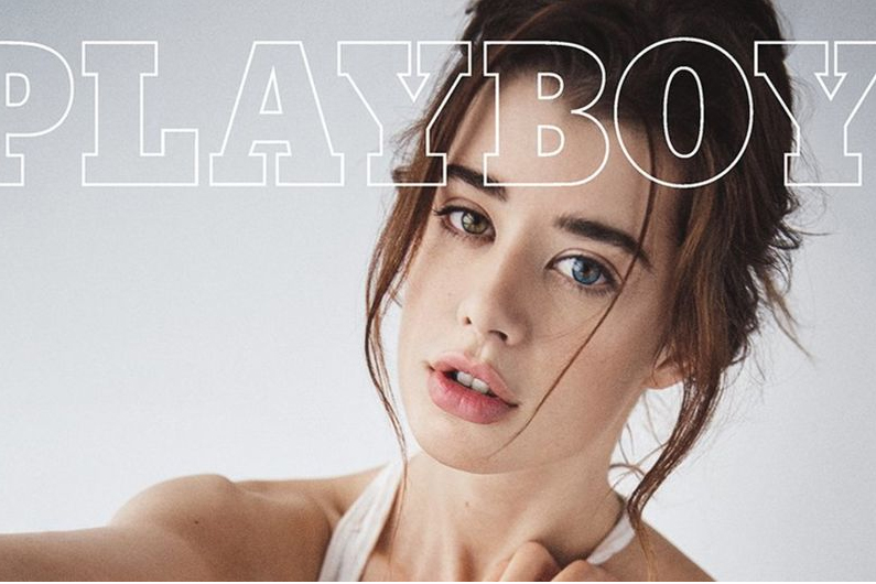 Le "Playboy" nouveau affiche une fille habillée