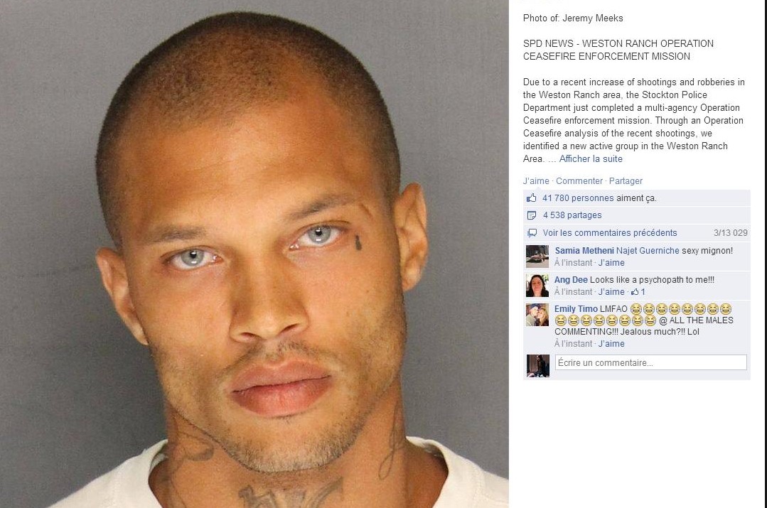 ÉtatsUnis Jeremy Meeks, l'exprisonnier sexy de Californie, devient