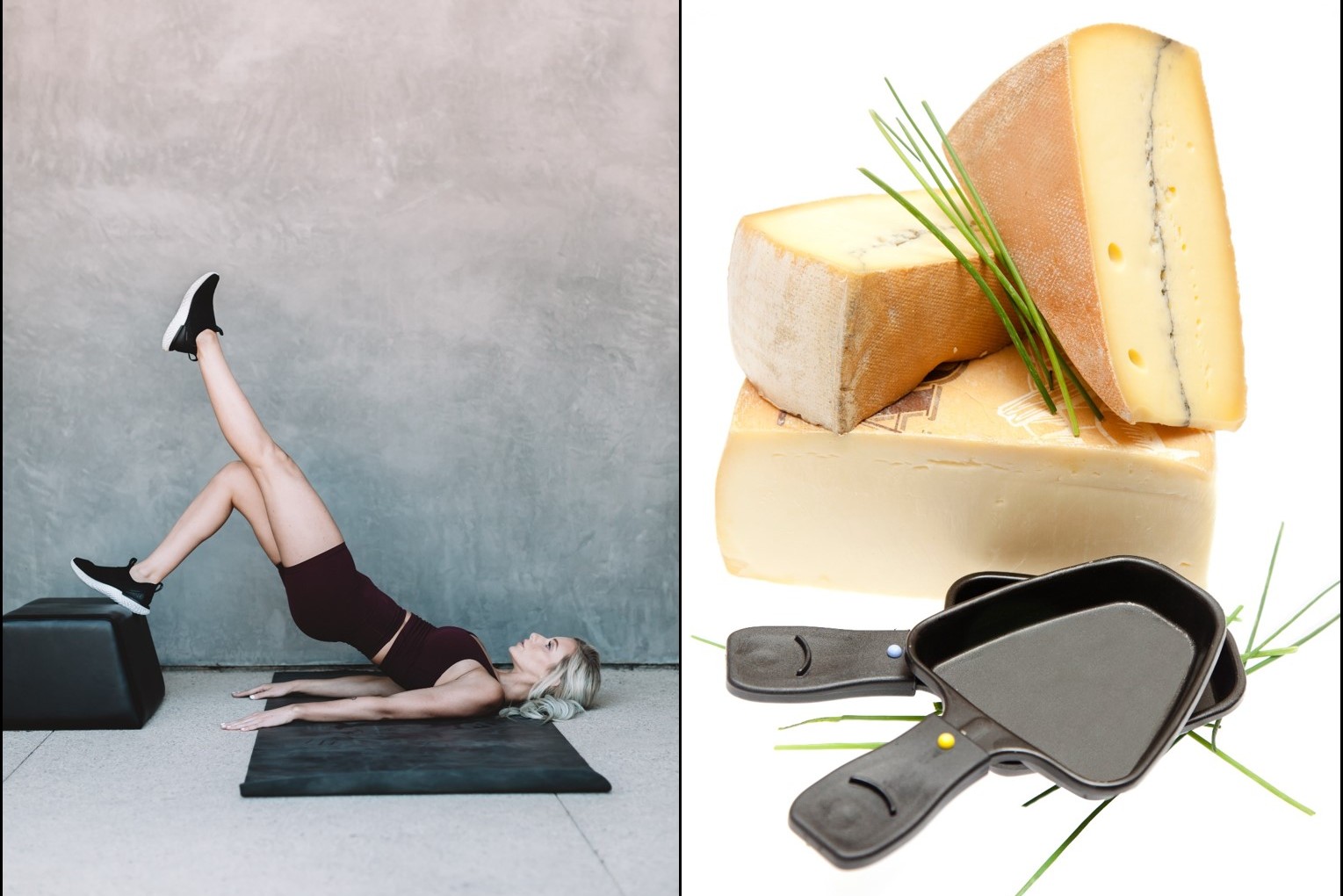 Raclette et abdos fessiers pour le confinement... 