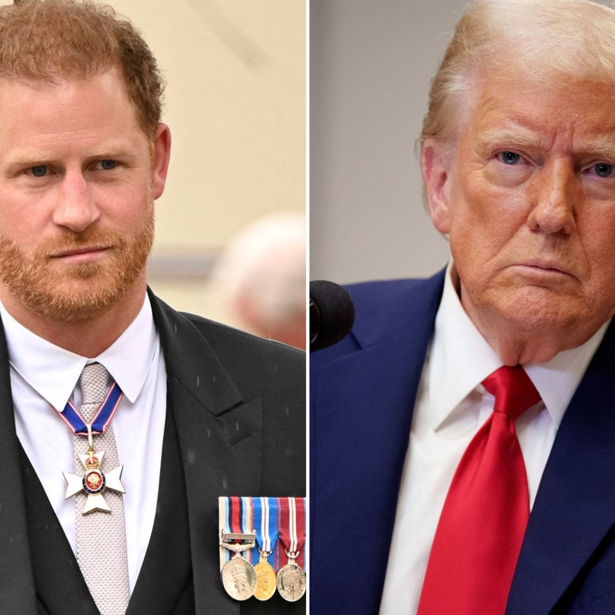 I think I speak more on behalf of the United Kingdom: Donald Trump responds to Prince Harrys comments on the war in Ukraine.