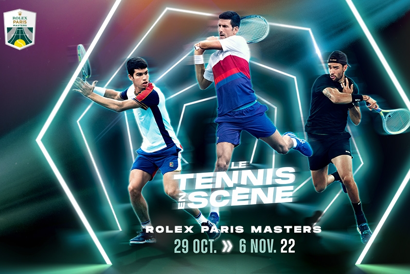 En 2022 le Rolex Paris Masters met le tennis en scène