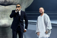 Will Smith et J. Balvin sur la scène de Coachella
