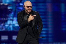 Pitbull en concert à Las Vegas