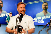 David Guetta lors de son passage sur Fun Radio