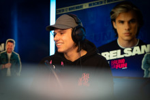 Orelsan lors de son passage sur Fun Radio