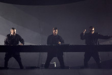 La Swedish House Mafia lors d'un concert à Las Vegas