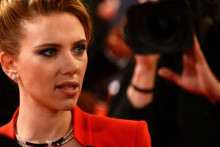 Scarlett Johansson lors de l'avant-première parisienne de "Captain America". 
