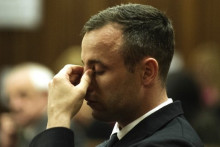 Oscar Pistorius lors de son procès pour meurtre, le 16 avril 2014