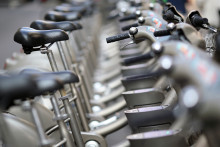 Une station Vélib' à Paris