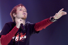Le chanteur du groupe français Kyo, Benoît Poher