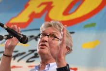 Jean-Claude Mailly, secrétaire générale de Force ouvrière (FO), le 1er octobre 2013.