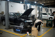 Un garage en Chine (photo d'illustration).