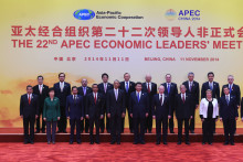 Les leaders du sommet de l'APEC le 11 novembre 2014 en Chine
