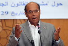 Le président tunisien Moncef Marzouki à Tunis le 29 octobre 2013.