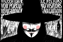 Le masque de V, dans "V pour Vendetta", est devenu le symbole des hackers d'Anonymous