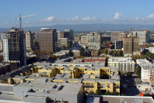 Vue aérienne de la Silicon Valley