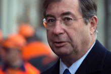 Martin Bouygues, sur le site du nouveau ministère de la Défense, le 17 janvier 2014, à Paris (archives).