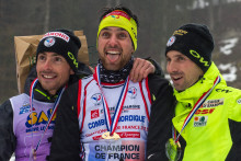 Jason Lamy Chappuis à Chaux-Neuve, le 28 mars 2015.