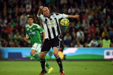 Zinedine Zidane lundi 20 avril 2015 à Saint-Étienne