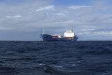 Un cargo russe à la dérive dans le Pacifique nord, au large du Canada (illustration).