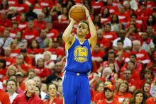 Stephen Curry a marqué 40 points face aux Rockets