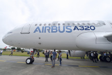 Un Airbus A320neo à Saint-Martin-du-Touch, près de Toulouse, le 1 juillet 2014