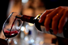 Un verre de vin rouge (illustration)