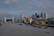 Une vue de la Tamise, à Londres
