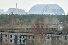 Vue globale de la centrale nucléaire de Tchernobyl