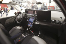 L'intérieur d'une voiture autonome de PSA