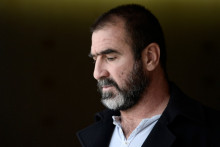 Eric Cantona le 12 novembre 2014 à Paris, lors d'un entretien à l'AFP