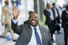 Ali Bongo, président du Gabon, le 25 mars 2014 aux Pays-Bas