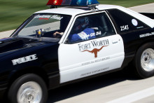 Une voiture de police américaine (Illustration)