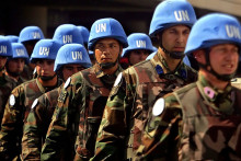 Des casques bleus en 2006