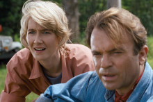 Laura Dern et Sam Neill de "Jurassic Park" 