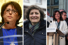 Martine Aubry (PS), Jeanne Barseghian (EELV) et Anne Hidalgo (PS) ont été élues respectivement à Lille, Strasbourg et Paris lors des élections municipales de 2020.