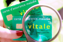Sécurité sociale : une carte vitale (illustration)