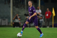 Franck Ribéry, avec le maillot de la Fiorentina