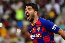 Luis Suarez avec le FC Barcelone en janvier 2020