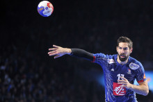 Nikola Karabatic avec les Bleus le 17 janvier 2017 à Nantes